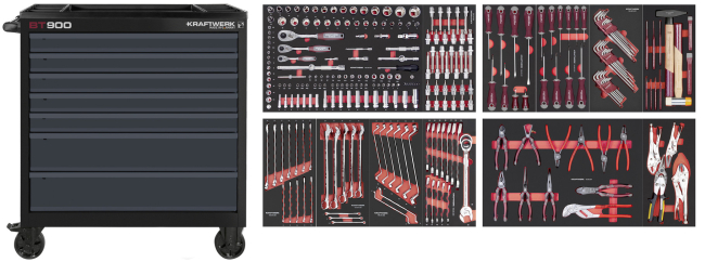 Werkstattwagen BT900 Pro Line 7 Schubladen 272-tlg.